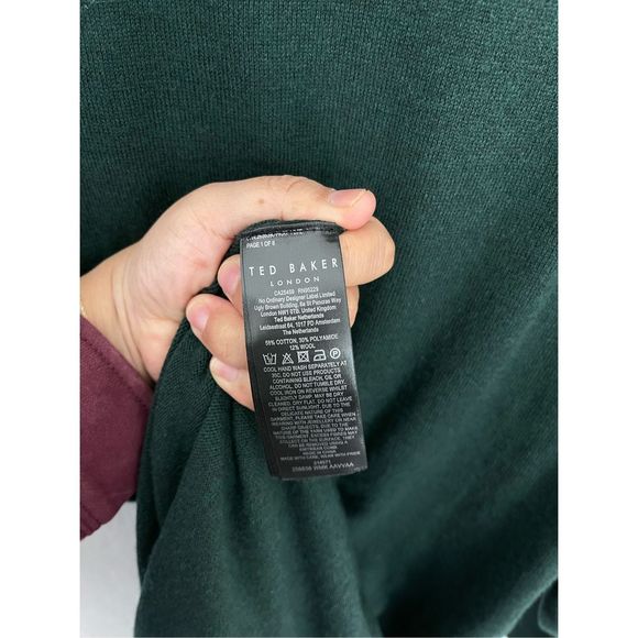 TED BAKER Aavvaa Ruched Knitted Turtleneck Dress Size 4 NWT - Picture 8 of 10